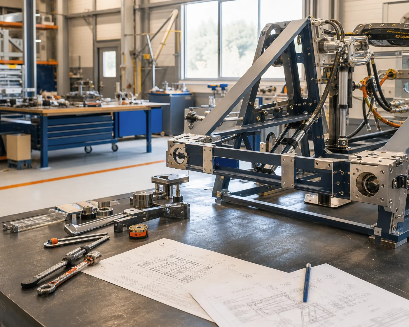Mesa de ingeniería e integración mecánica