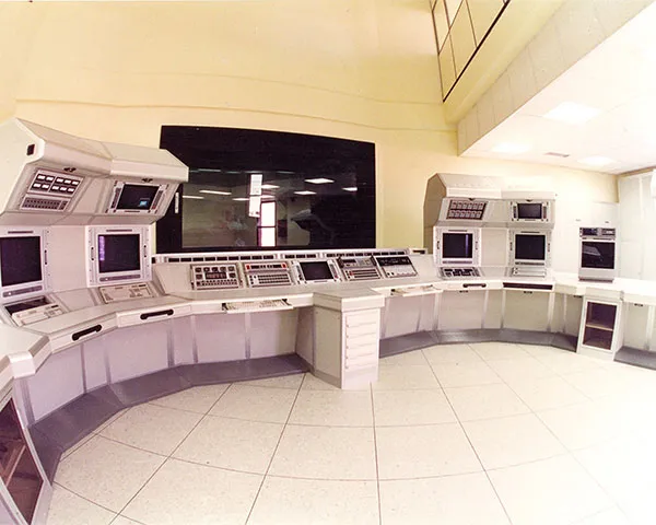 Sala de control de un banco de pruebas ASON